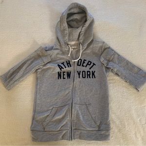 Abercrombie & Fitch Zip Up Hoodie Gray Size Medium